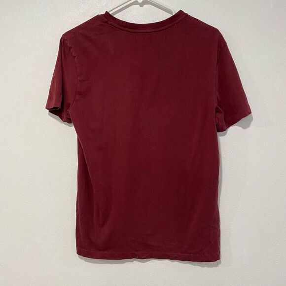 Calvin Klein Liquid Touch T-Shirt Men’s Small | Maroon Soft Cotton Tee - Picture 2 of 4
